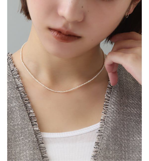 Lilas by Spick&Span「《WEB限定》シードパールチェーンネックレス K10」|ネックレス|ゴールド