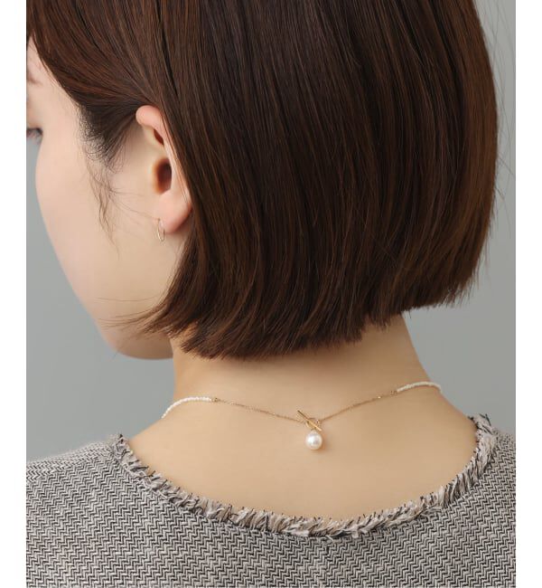 Lilas by Spick&Span「《WEB限定》シードパールチェーンネックレス K10」|ネックレス|
