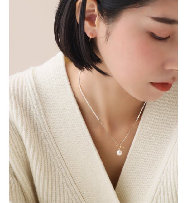 Lilas by Spick&Span「《WEB限定》シードパールチェーンネックレス K10」|ネックレス|