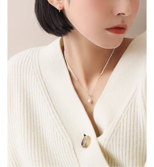 Lilas by Spick&Span「《WEB限定》シードパールチェーンネックレス K10」|ネックレス|