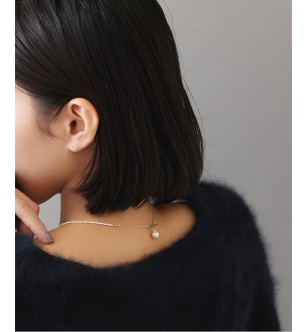 Lilas by Spick&Span「《WEB限定》シードパールチェーンネックレス K10」|ネックレス|