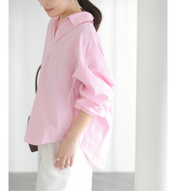  「【洗える】TICCA/ティッカ スキッパーシャツ」|シャツ・ブラウス|