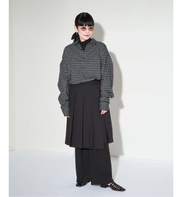 GRISE「GRISEレザースクエアカットワークレースアップフラット」|その他|