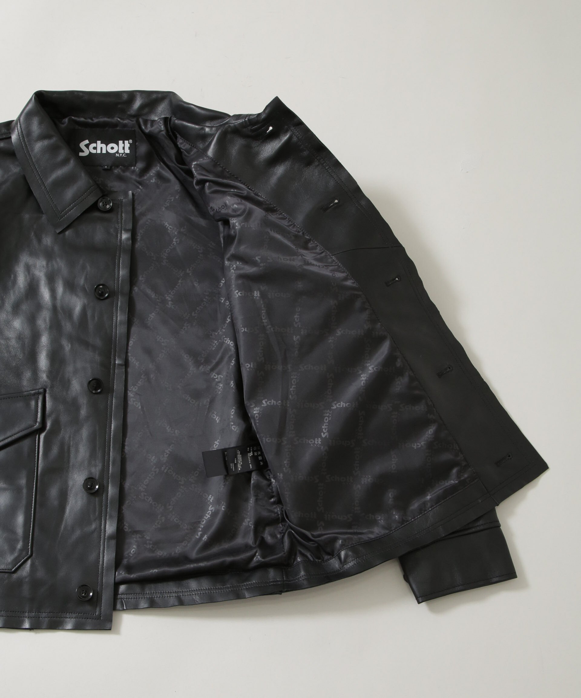 nano･universe「Schott/別注 LEATHER JACKET」|ライダースジャケット|