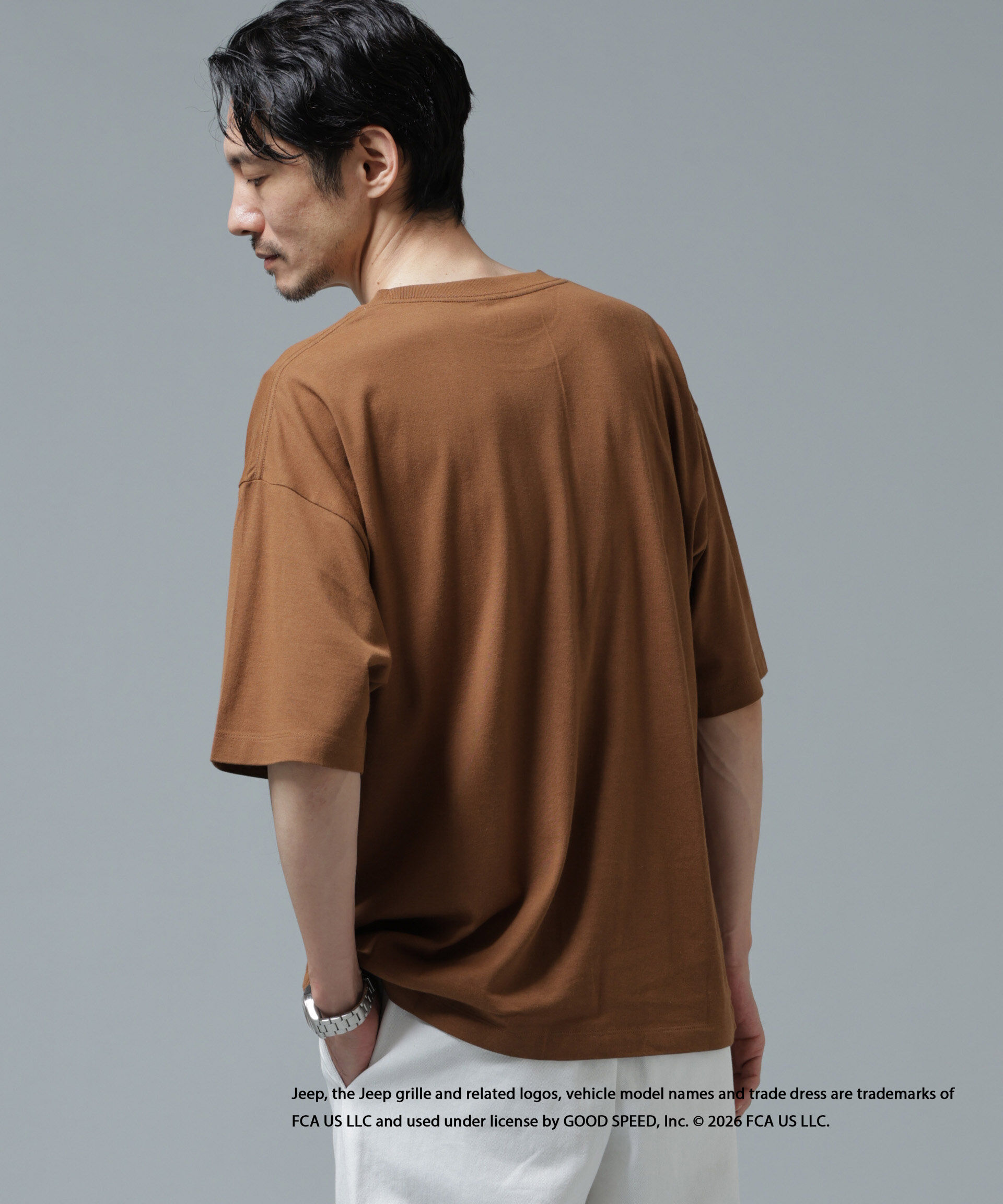 nano･universe「GOOD ROCK SPEED&times;Anti Soaked(R) 汗染み防止 ジープ Tシャツ」|Tシャツ・カットソー|