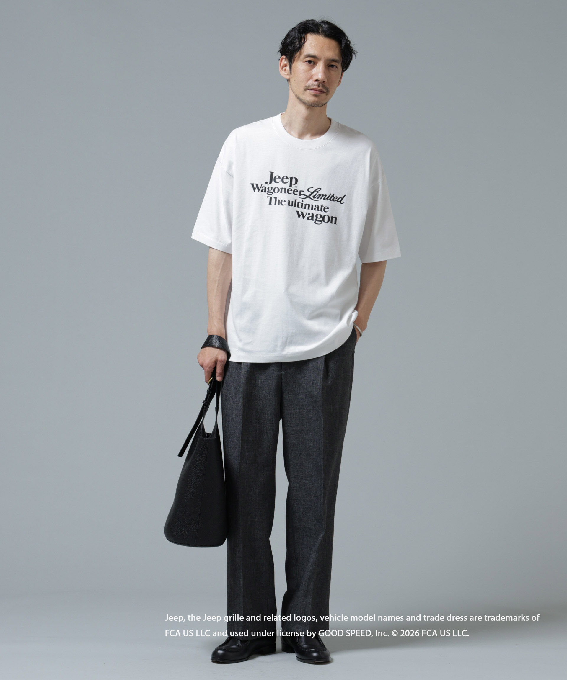 nano･universe「GOOD ROCK SPEED&times;Anti Soaked(R) 汗染み防止 ジープ Tシャツ」|Tシャツ・カットソー|