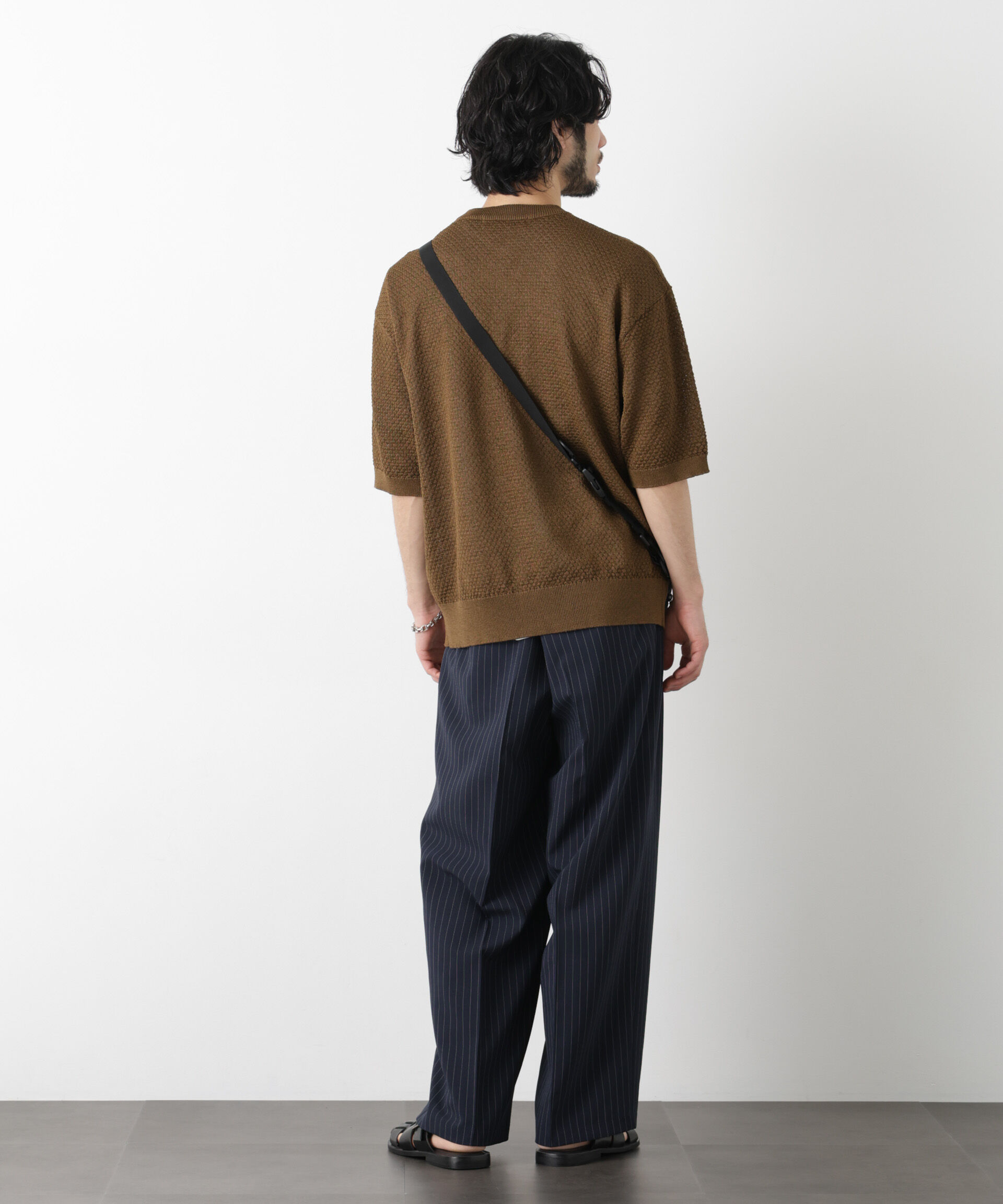 nano･universe「ギマクルーネック ニットTシャツ」|ニット・セーター|