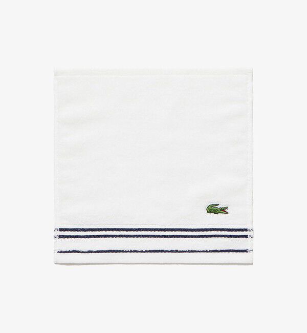 LACOSTE「ベーシックタオルハンカチ」|タオル|ホワイト