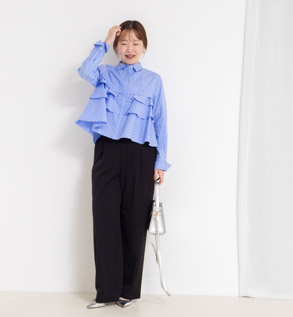 NOLLEY'S「ウォッシャブル裏起毛イージーワイドパンツ」|その他|