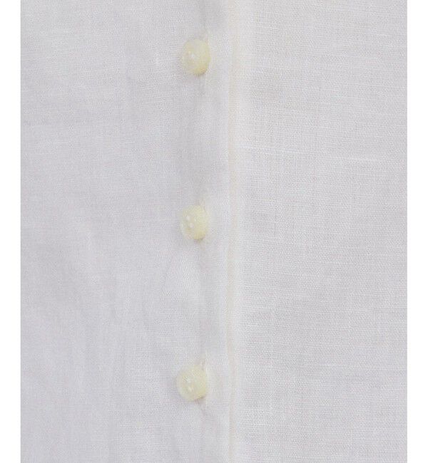 SALON adam et rope'「リネンスキッパーギャザーブラウス / ［GENTLE LINEN］」|シャツ・ブラウス|