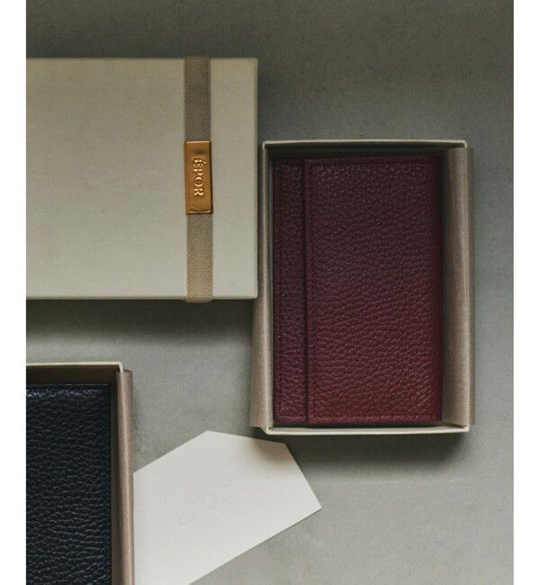 ROPE「【E'POR】JUDD Accordion Card Case(マルチケース)/26SS」|名刺入れ・カードケース|ワイン(66)
