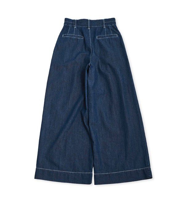 VIS「タックデザインリラックスデニムパンツ」|デニム|