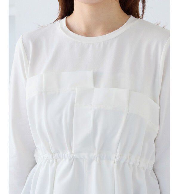 VIS「【WEB限定】ビスチェドッキングペプラムロングスリーブTシャツ」|Tシャツ・カットソー|