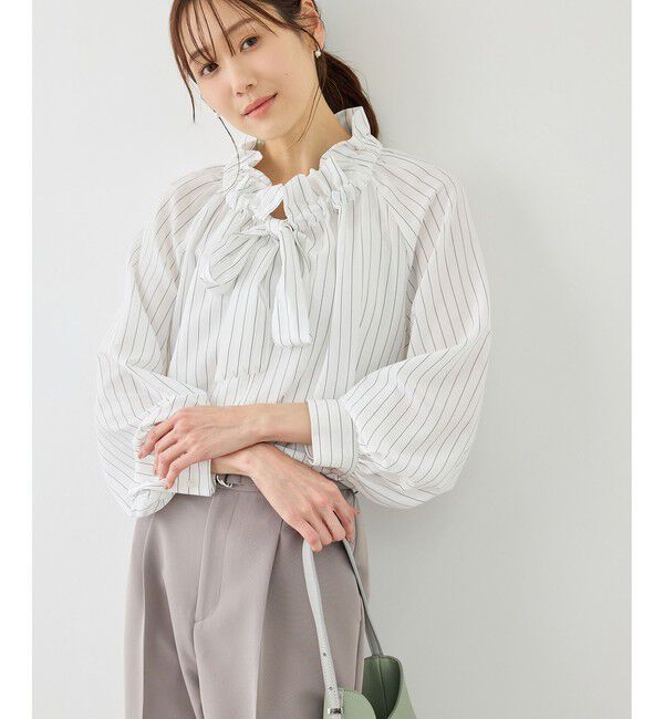 Rope&rsquo;Picnic「ネックコンシャスデザインシャツ」|シャツ・ブラウス|