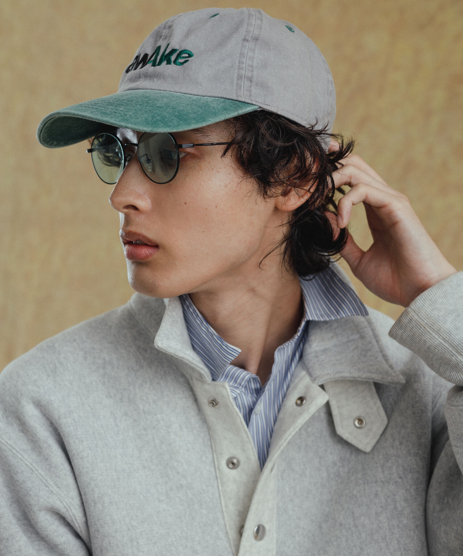 ADAM ET ROPE'「WEB限定《AWAKE&times;ADAM ET ROPE'》CAP&SUNGLASS」|ハット|グリーン(30)