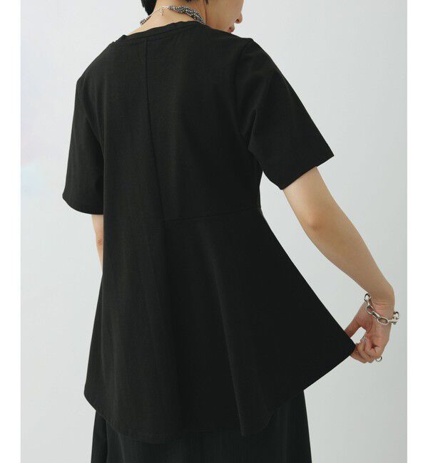 ADAM ET ROPE'「【サステナブル】アシメフレアプルオーバー」|Tシャツ・カットソー|