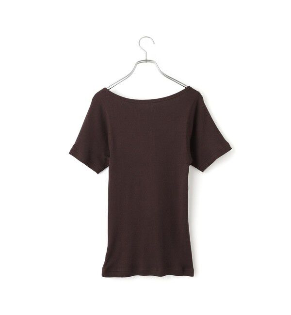 ADAM ET ROPE'「ハーフスリーブリブTシャツ」|Tシャツ・カットソー|