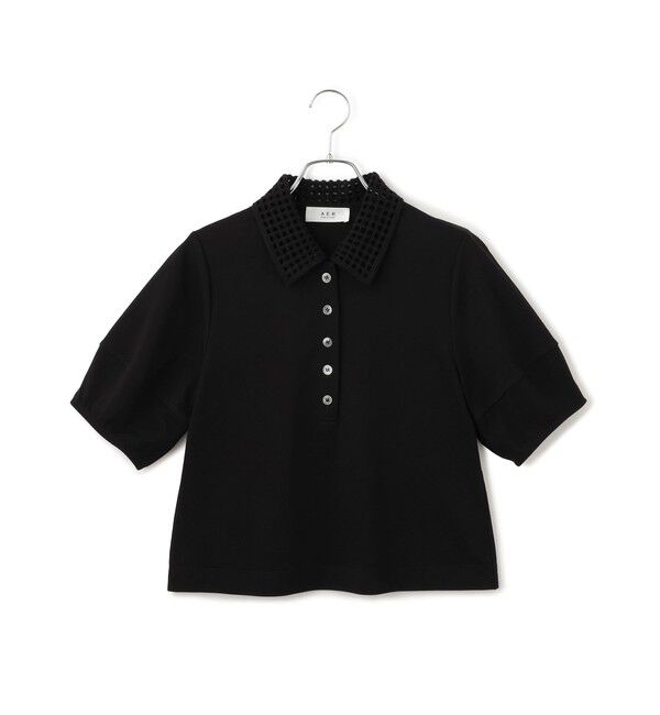 ADAM ET ROPE'「【WEB限定】・【サステナブル】メッシュ襟ポロシャツ」|ポロシャツ|