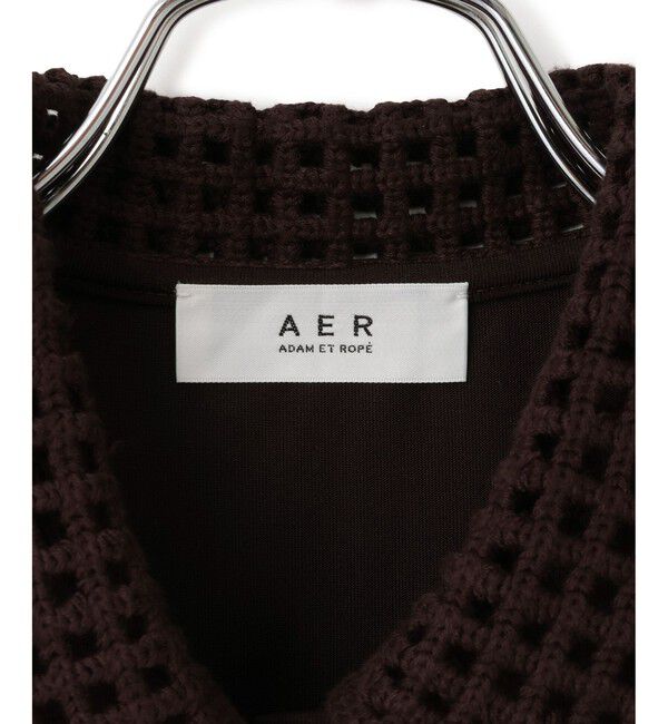 ADAM ET ROPE'「【WEB限定】・【サステナブル】メッシュ襟ポロシャツ」|ポロシャツ|