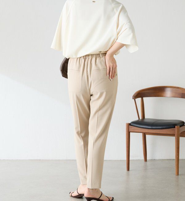  「ジャージスリムテーパードパンツ/セレモニー」|スラックス|