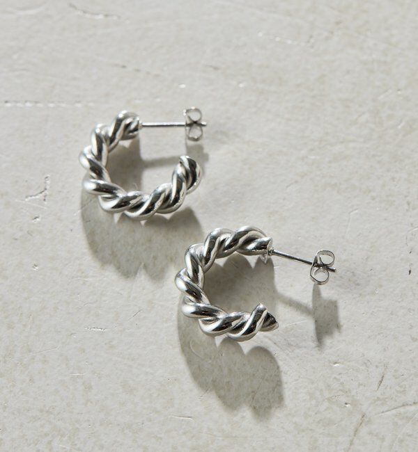  「【Sivelle./シヴェル】ステンレスツイストフープピアス」|ピアス|