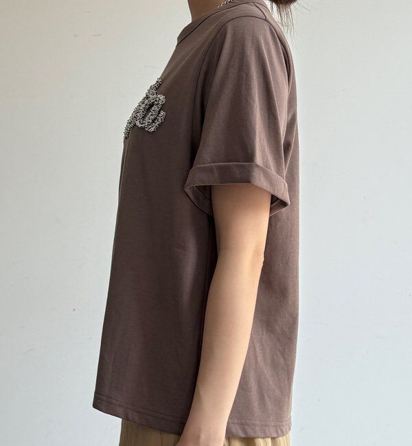  「【WEB限定】フリンジコードロゴTEE」|Tシャツ・カットソー|