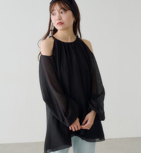  「【S.Lサイズ展開】カットアウトブラウス」|シャツ・ブラウス|