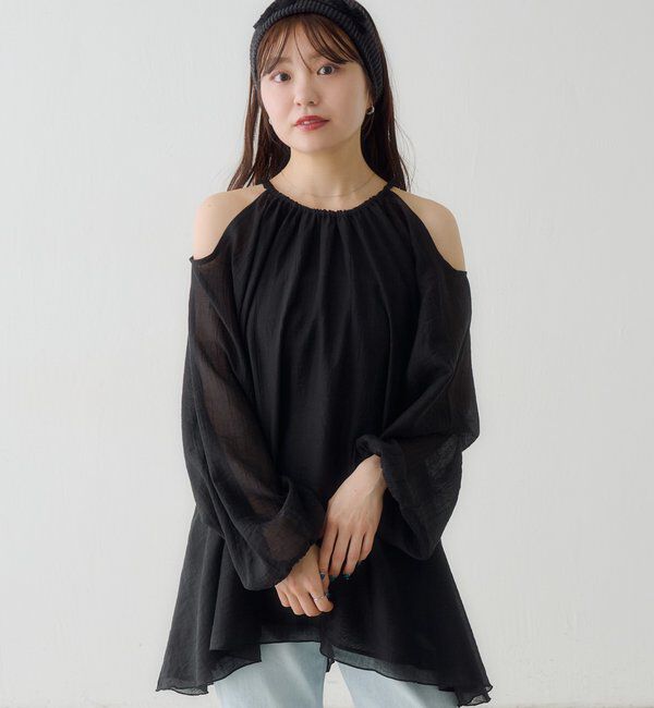  「【S.Lサイズ展開】カットアウトブラウス」|シャツ・ブラウス|