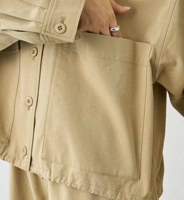  「【A・MONN】【セットアップ着用可能】ミリタリースタンドシャツ」|シャツ・ブラウス|