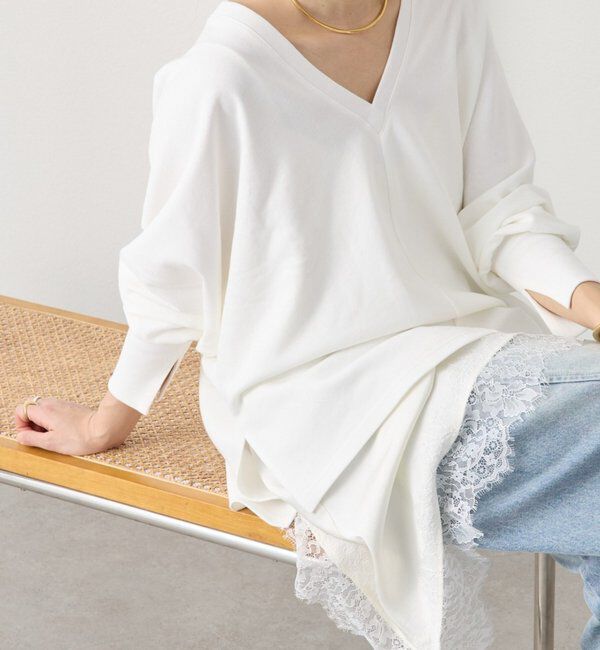  「【抜け感】ドルマンオーバースウェット」|Tシャツ・カットソー|ホワイト