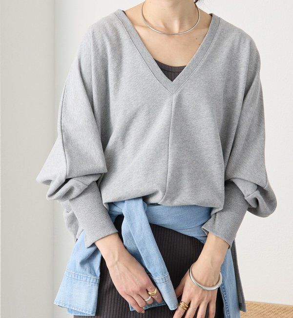  「【抜け感】ドルマンオーバースウェット」|Tシャツ・カットソー|グレー
