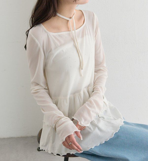  「ドットティアードプルオーバー」|Tシャツ・カットソー|