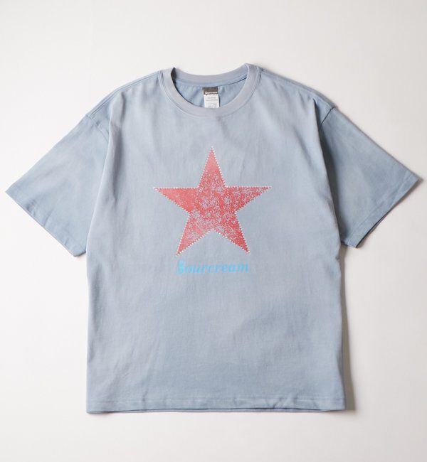  「【UNISEX】SourcreamラインストーンスターグラフィックTEE」|Tシャツ・カットソー|