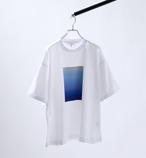 ABAHOUSE「グラデーション グラフィック プリントTシャツ/オーバーサイズ」|Tシャツ・カットソー|