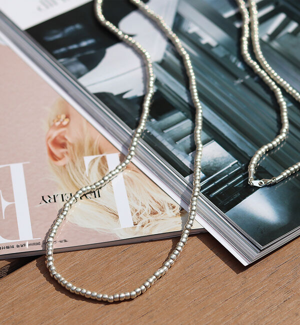 Rouge vif「シルバービーズネックレス / Thai Silver / ロング / カレンシル」|ネックレス|シルバー