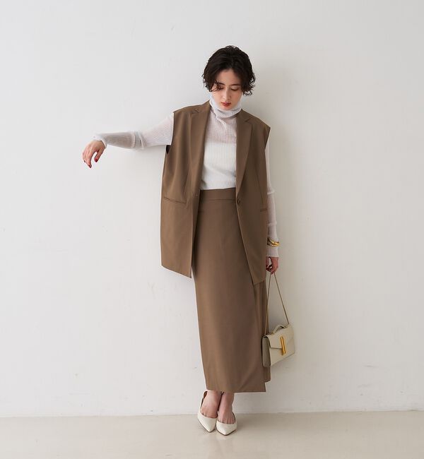 Rouge vif「【セットアップ対応】テーラーカラージレ」|ダウンベスト・ベスト|