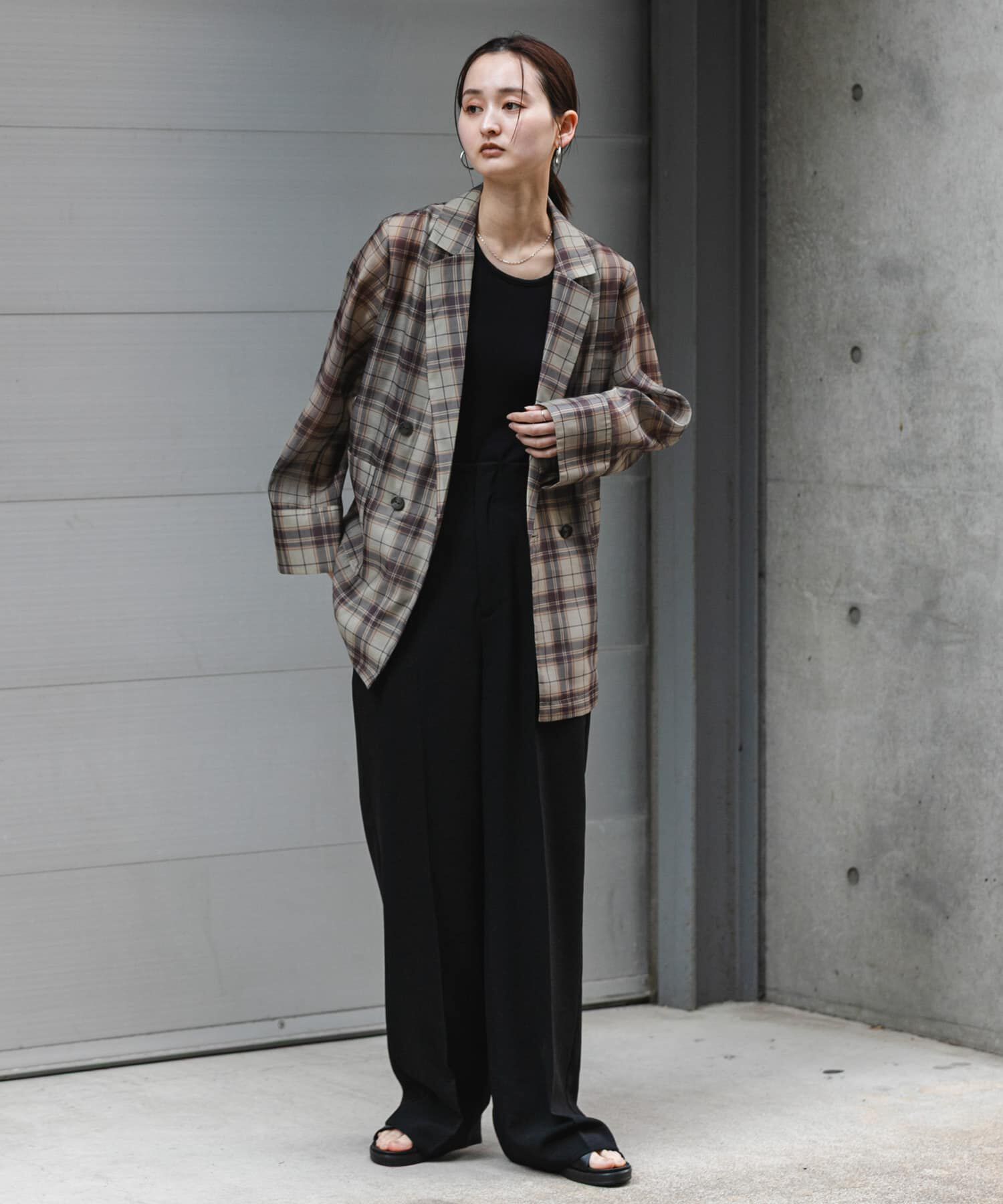 SENSE OF PLACE by URBAN RESEARCH「『一部WEB限定』『UR TECH DRYLUXE』リネンライクワイドパンツ」|その他|