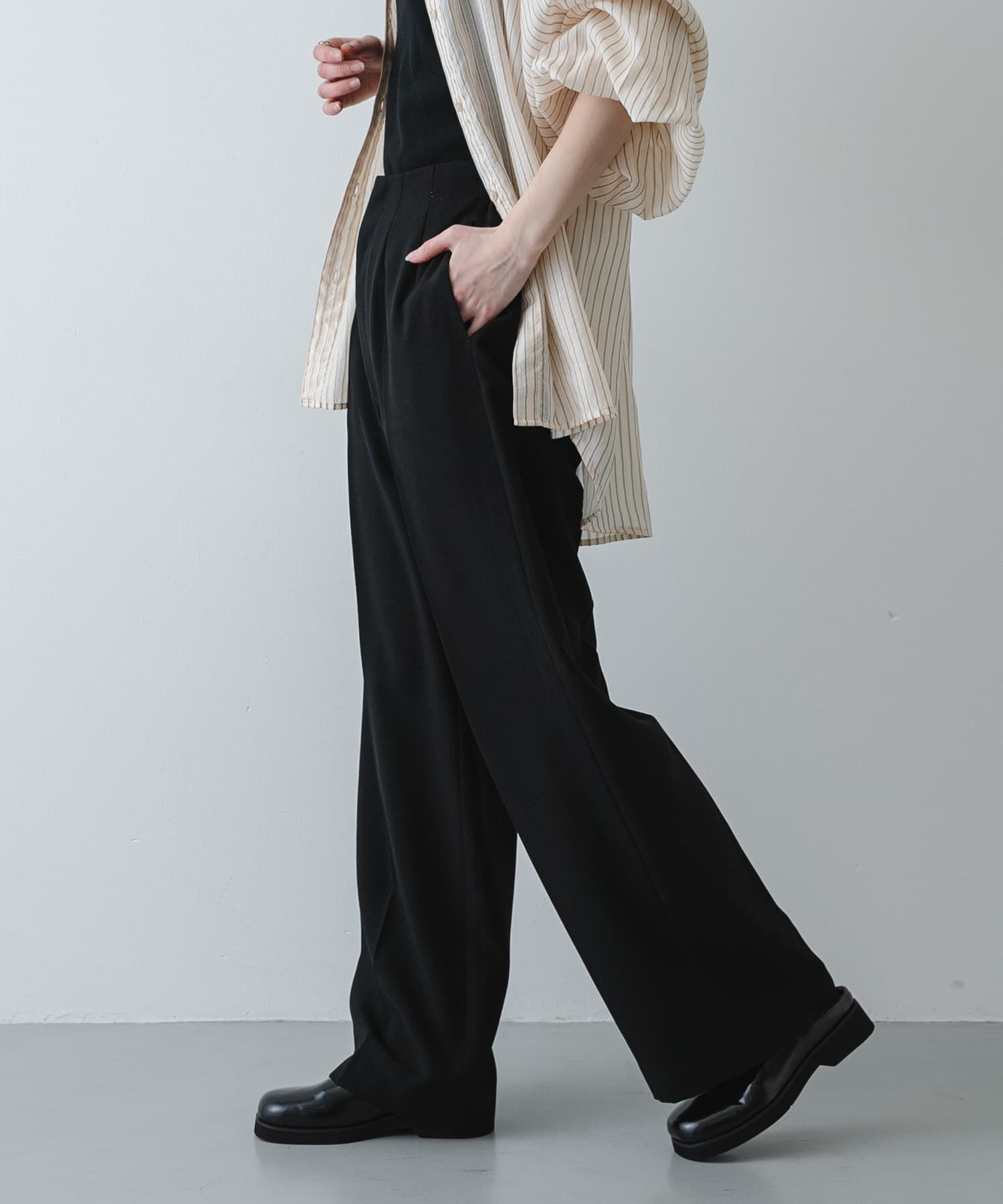 SENSE OF PLACE by URBAN RESEARCH「『一部WEB限定』『UR TECH DRYLUXE』リネンライクワイドパンツ」|その他|