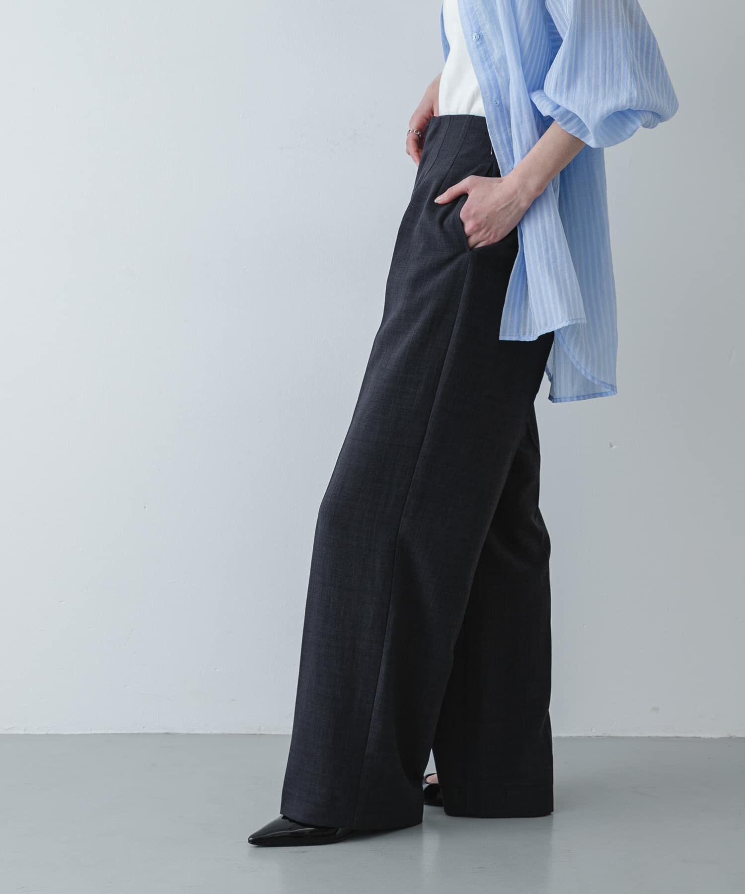 SENSE OF PLACE by URBAN RESEARCH「『一部WEB限定』『UR TECH DRYLUXE』リネンライクワイドパンツ」|その他|