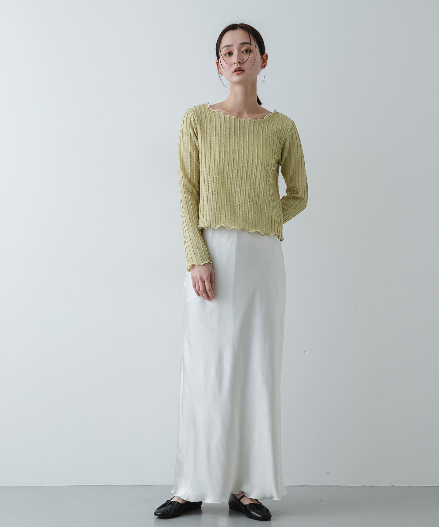 SENSE OF PLACE by URBAN RESEARCH「ジャガードクロップドトップ」|Tシャツ・カットソー|