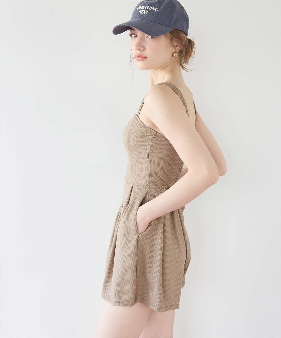 SEA DRESS「チェック素材ロンパース/ワンピース/セット水着」|コンビネゾン|