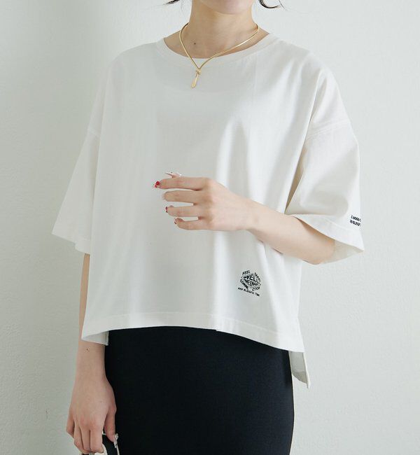  「【F&B】オーガニックコットン混ロゴTシャツ」|Tシャツ・カットソー|