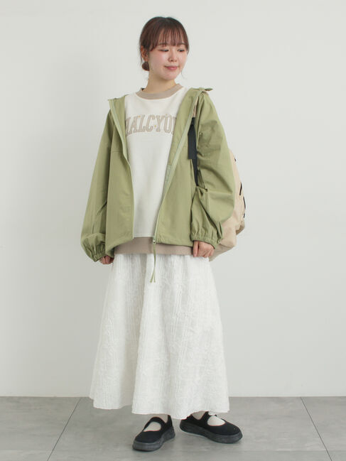 Samansa Mos2「花柄テープ刺繍フレアスカート」|スカート|