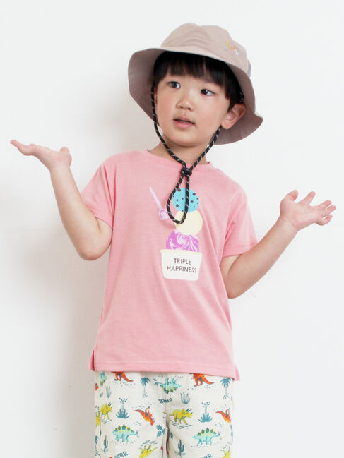 Samansa Mos2 Lagom「【吸水速乾】アイスプリントTシャツ」|Tシャツ・カットソー|ピンク