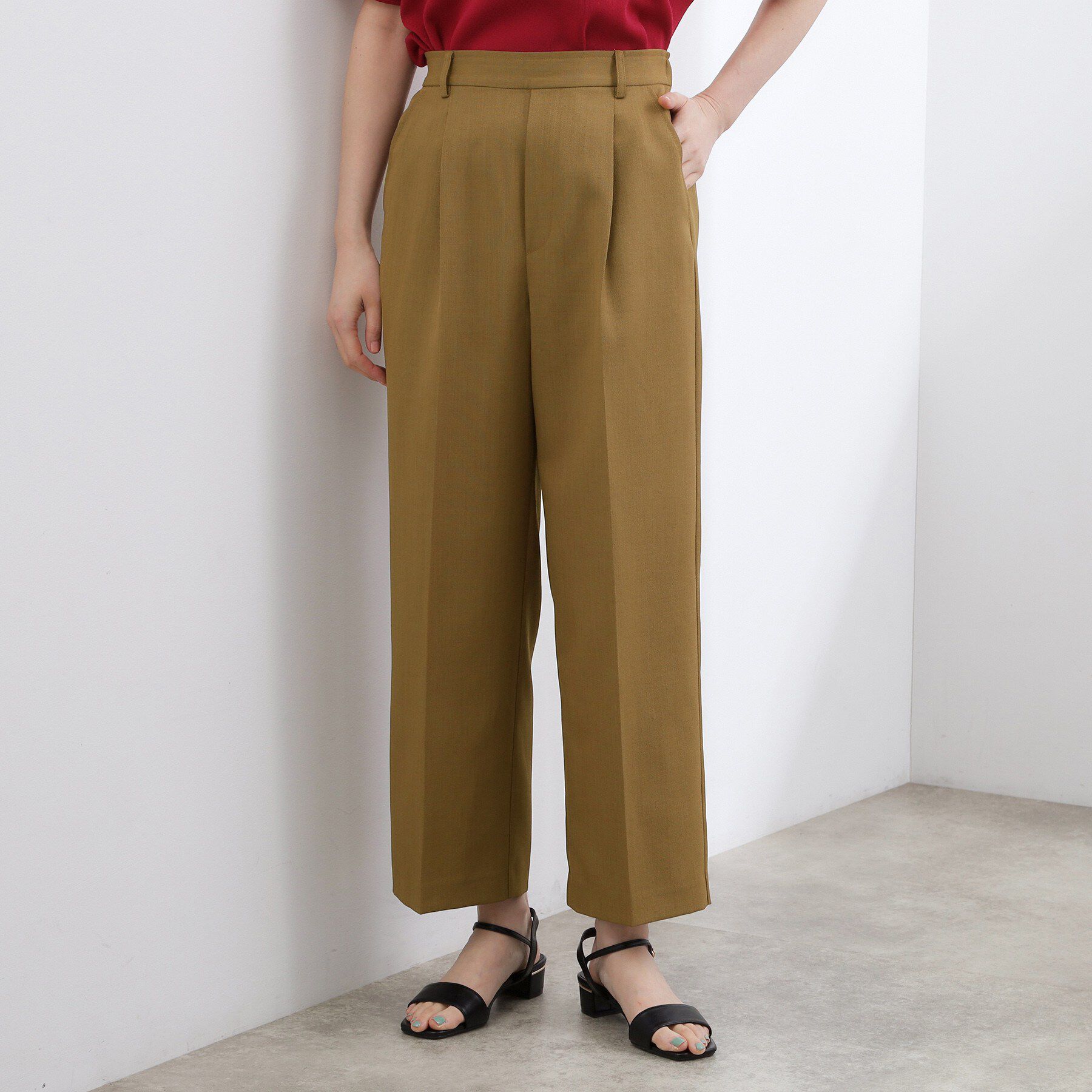 grove「【洗濯機OK/後ろゴム】きちんともカジュアルにも、イージーワイドパンツ」|その他|
