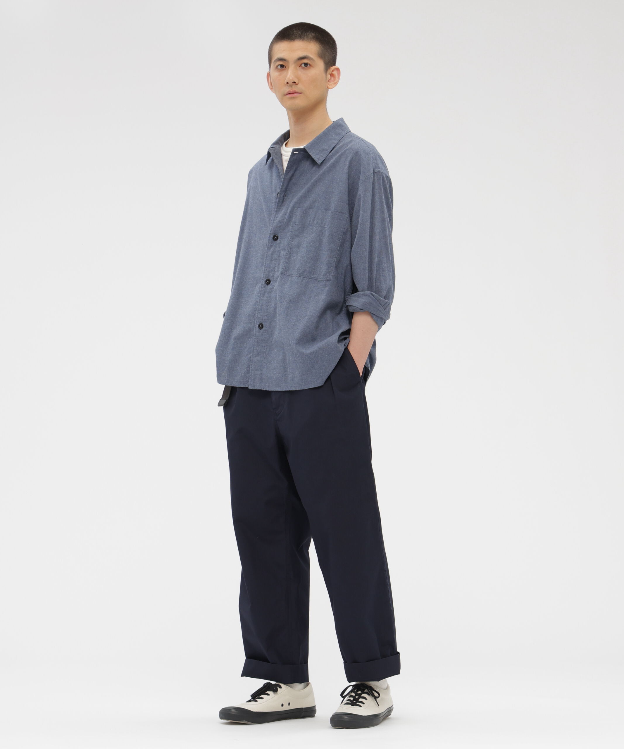 MHL.「TOP DYED COTTON POPLIN SHIRT」|シャツ・ブラウス|