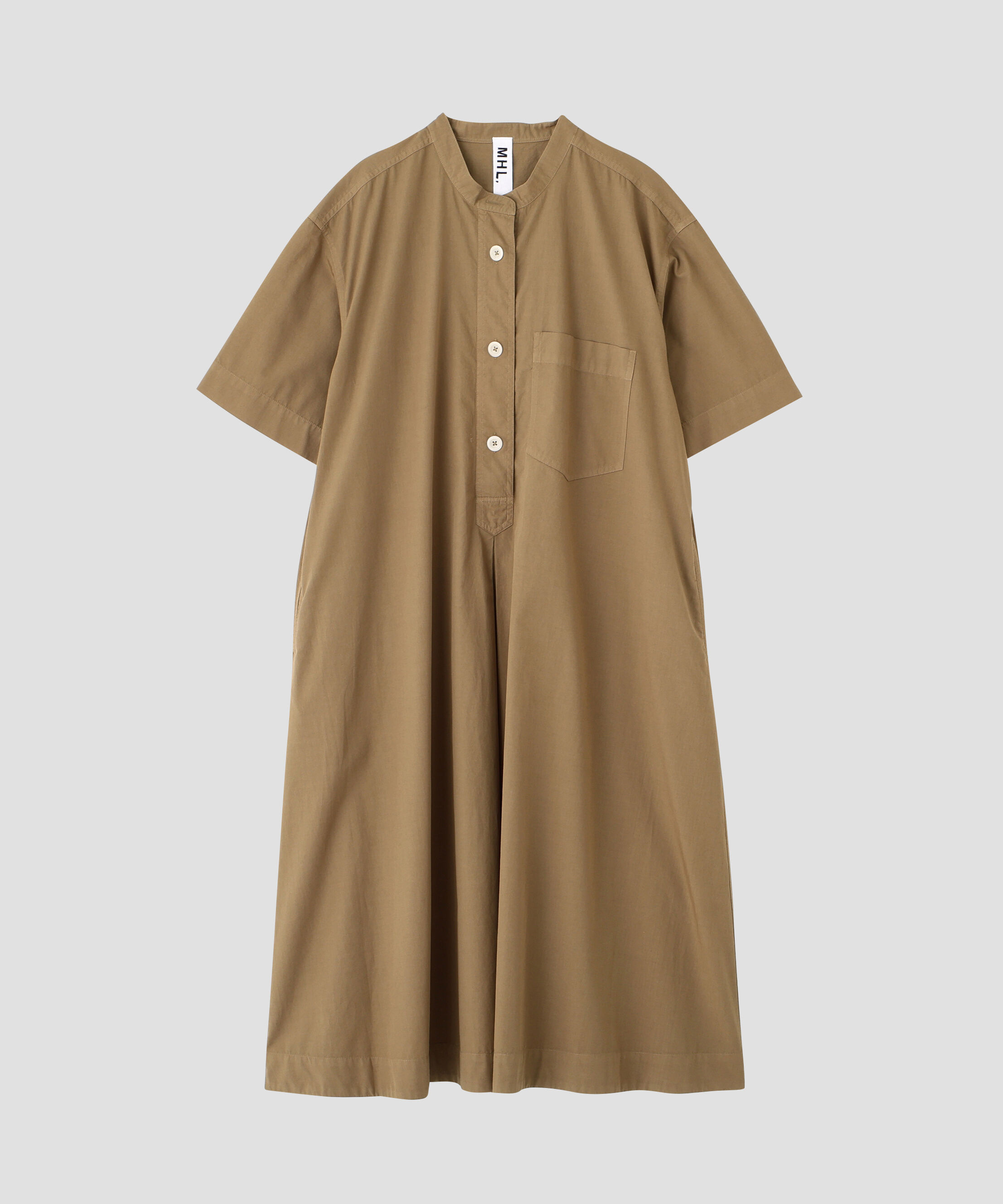 MHL.「GARMENT DYED COTTON POPLIN DRESS」|ワンピース|