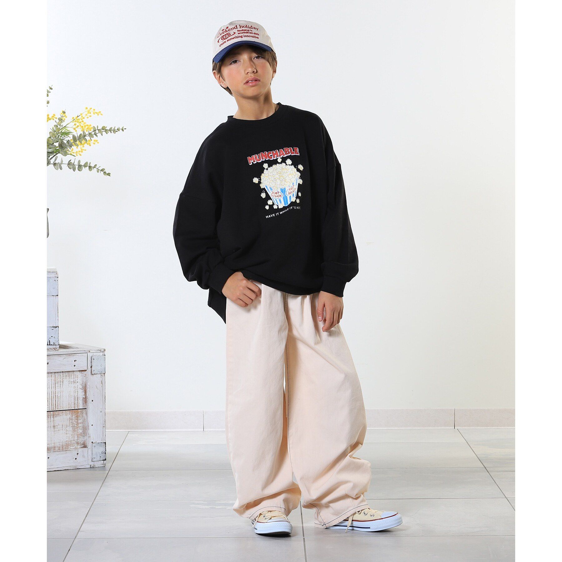 SHOO･LA･RUE「【100-150cm/洗える/男女兼用】穿くだけで旬な着こなしに アソートカーブパンツ」|その他|