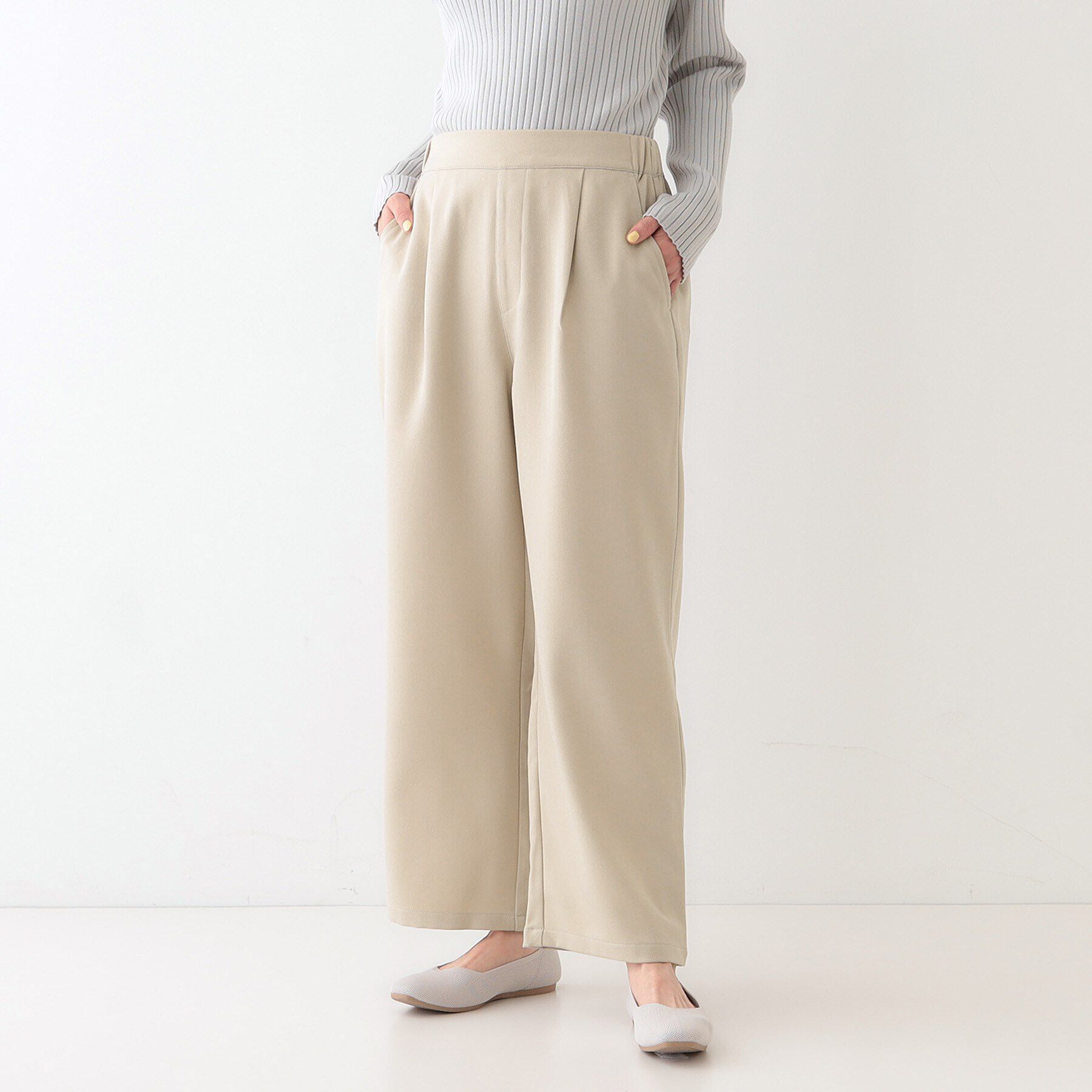 SHOO･LA･RUE「【洗える/S-LL】大人のきれいめスタイルに ワイドパンツ」|その他|