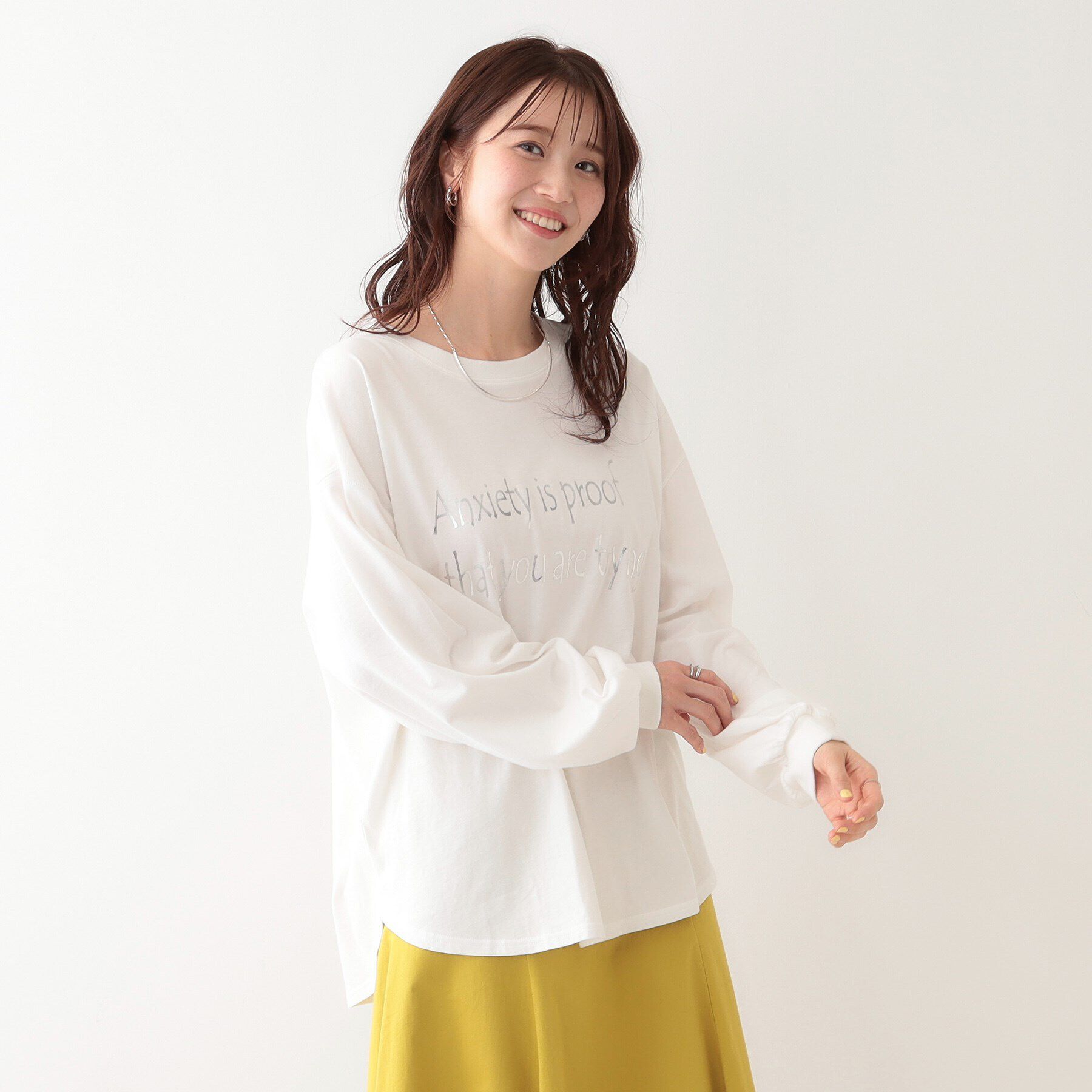 SHOO･LA･RUE「【洗える】1枚でもレイヤードでも 選べる5柄 BIGロンT」|Tシャツ・カットソー|